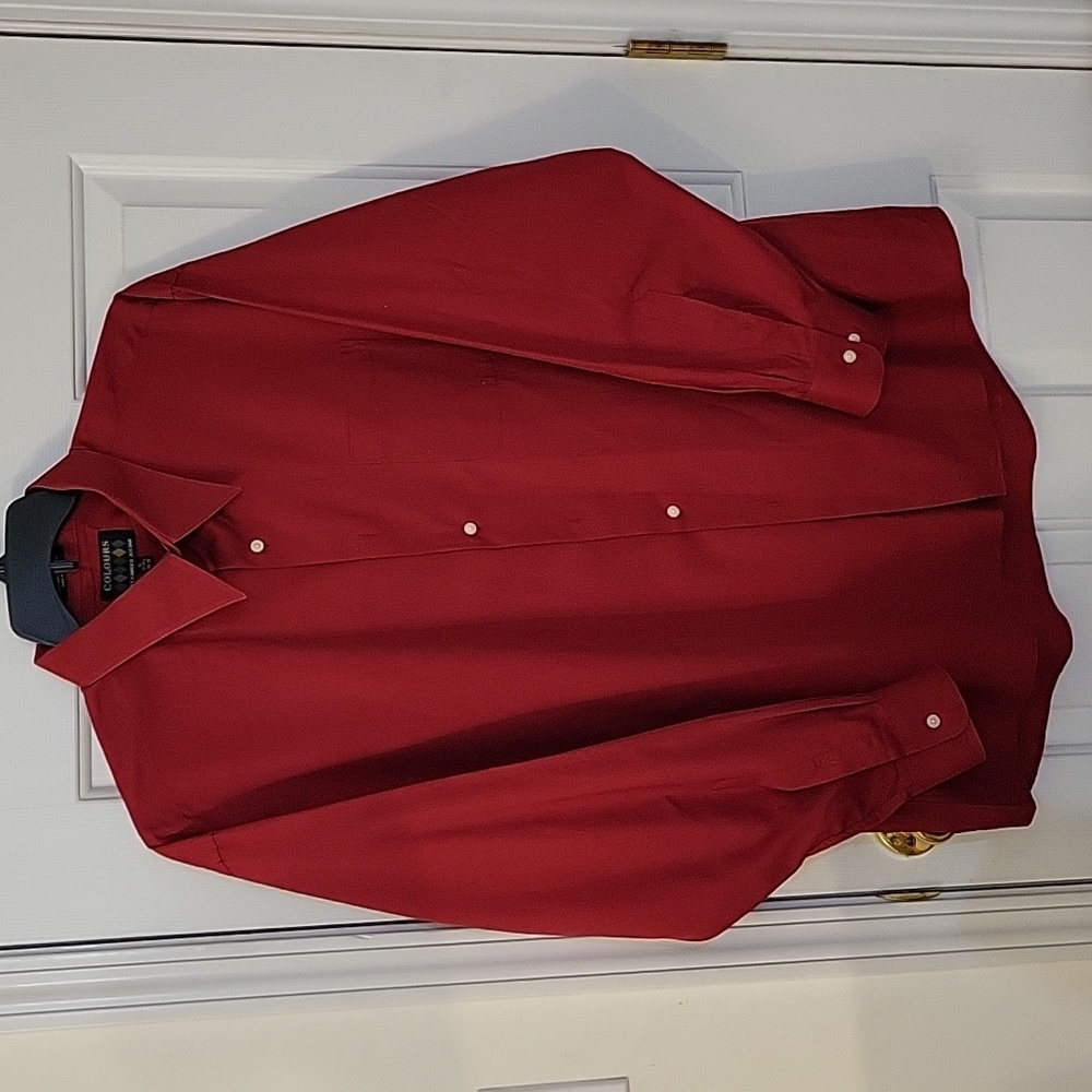 Alexander Julian XL Red Men's Dress Shirt